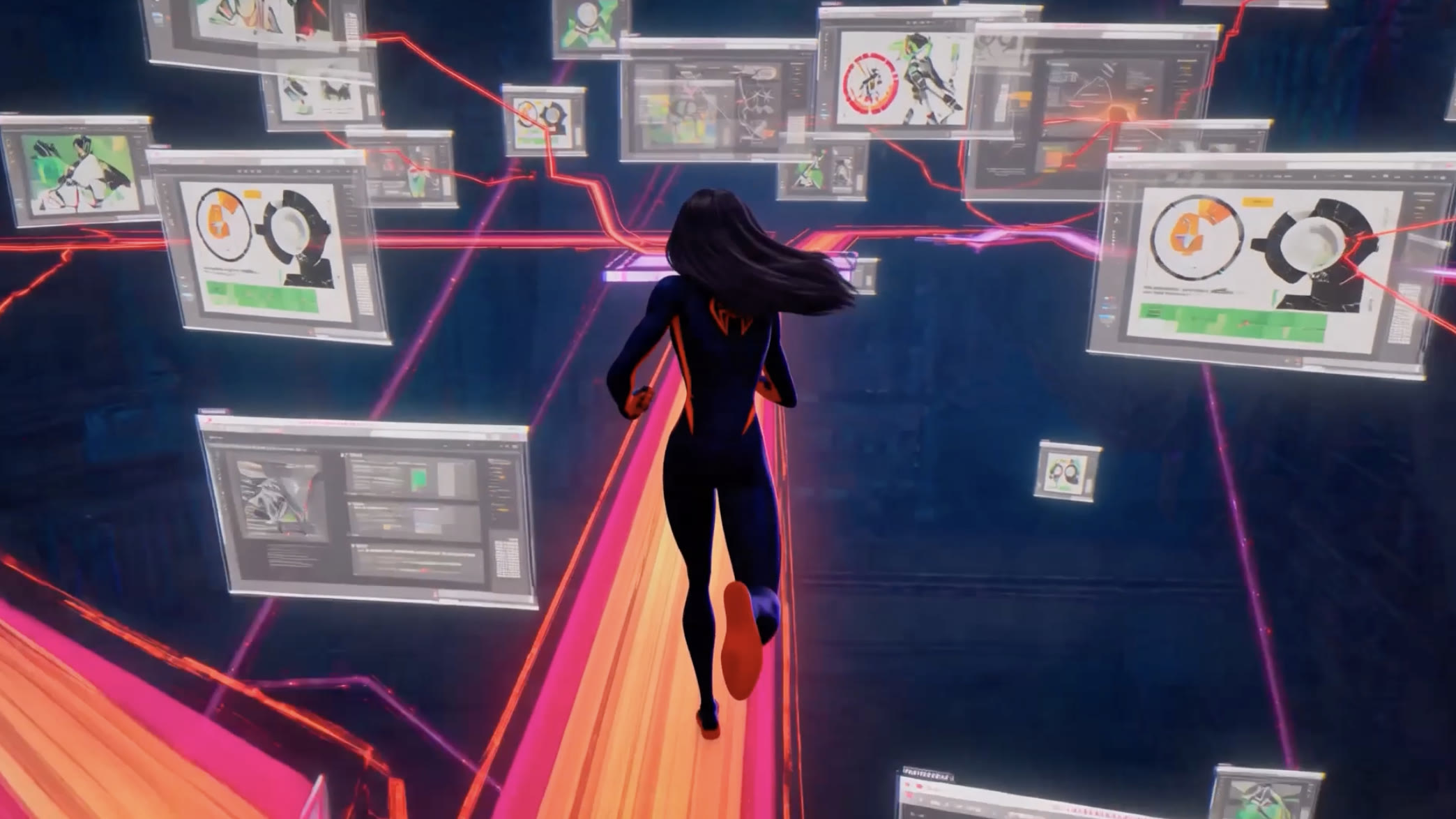 Jenny Woo running toward a world of connected creative screens